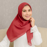 Theya Voal Square Maroon