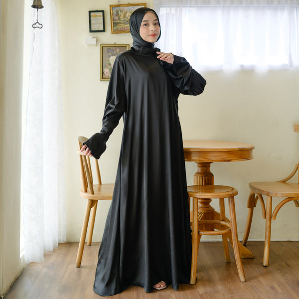 Sabine Silk Dress Black