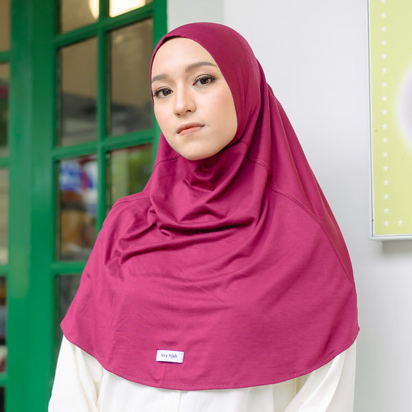 Alma Instan (Hijab Instan Rayon) Maroon