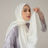 Amara Silk (Pashmina Silk) Broken White