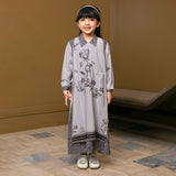 Linea Dress Kids Sarimbit Moon Grey 3-5 Th