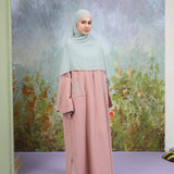 Lozy Hijab - Nara Embroidery Abaya (Abaya Dress Bordir Bahan Katun Linen Haji dan Umrah)