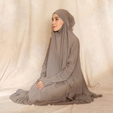 Shameera Prayer Set Series 2 in Brown Muffin (Lozy x Hamidah)