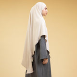 Sara Khimar Bandana Cream Almond