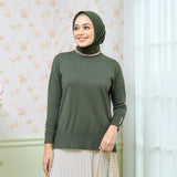 Michi Knit (Knit Shirt) Atasan Tangan Panjang Wanita Knitwear