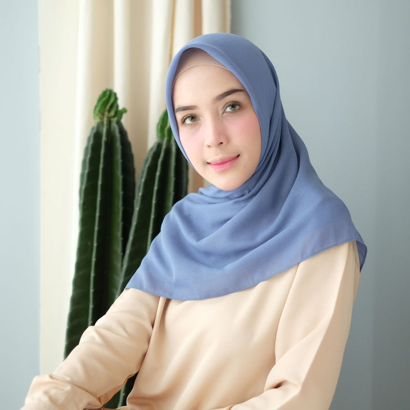 Mima Square (Hijab Segiempat Segi empat Bahan Katun)