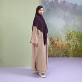 Lozy Hijab - Nara Embroidery Abaya (Abaya Dress Bordir Bahan Katun Linen Haji dan Umrah)