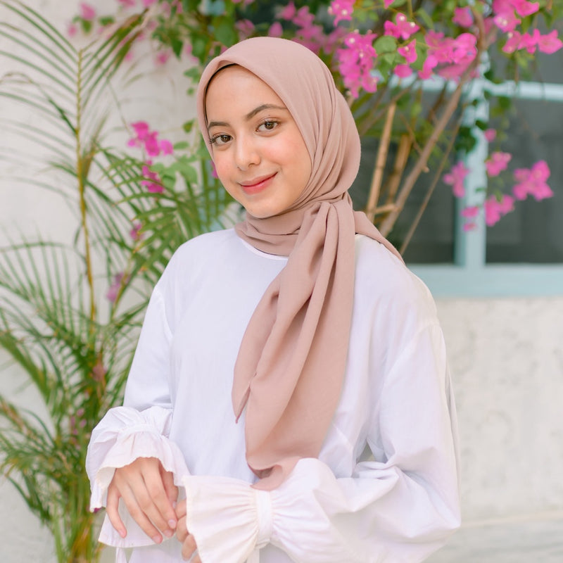 Mima Square (Hijab Segiempat Segi empat Bahan Katun)