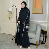 Haniya Abaya Set Black