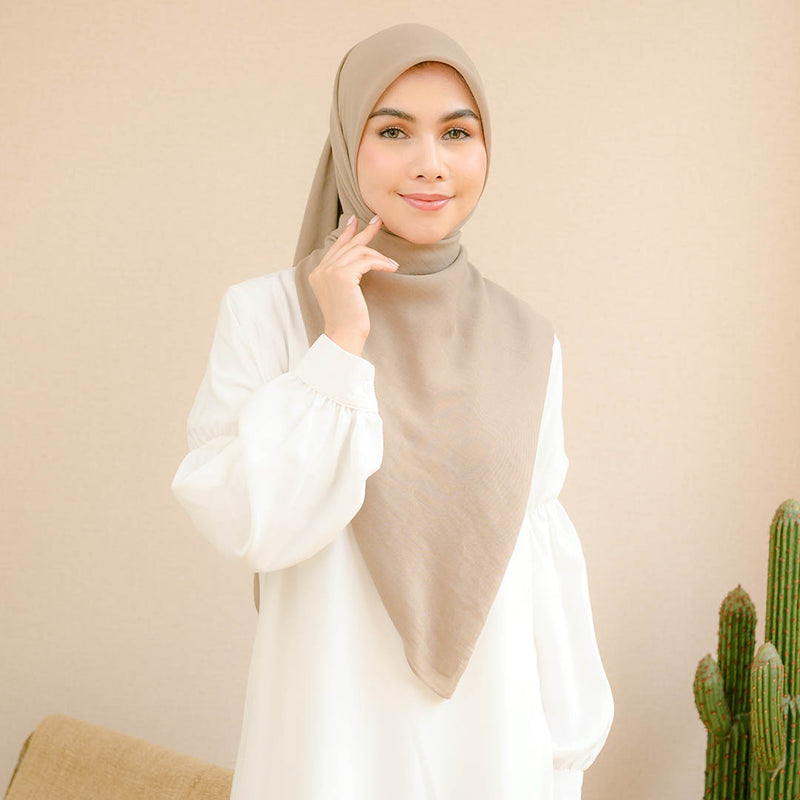 Mima Square Syari (Hijab Segiempat Syari) Soft Zaitun