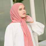 Bawal Inner Oval (Pashmina Inner Oval) Ceruty Panjang Muslim Kerudung