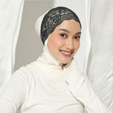 Lace Inner Bandana Ciput Renda Black