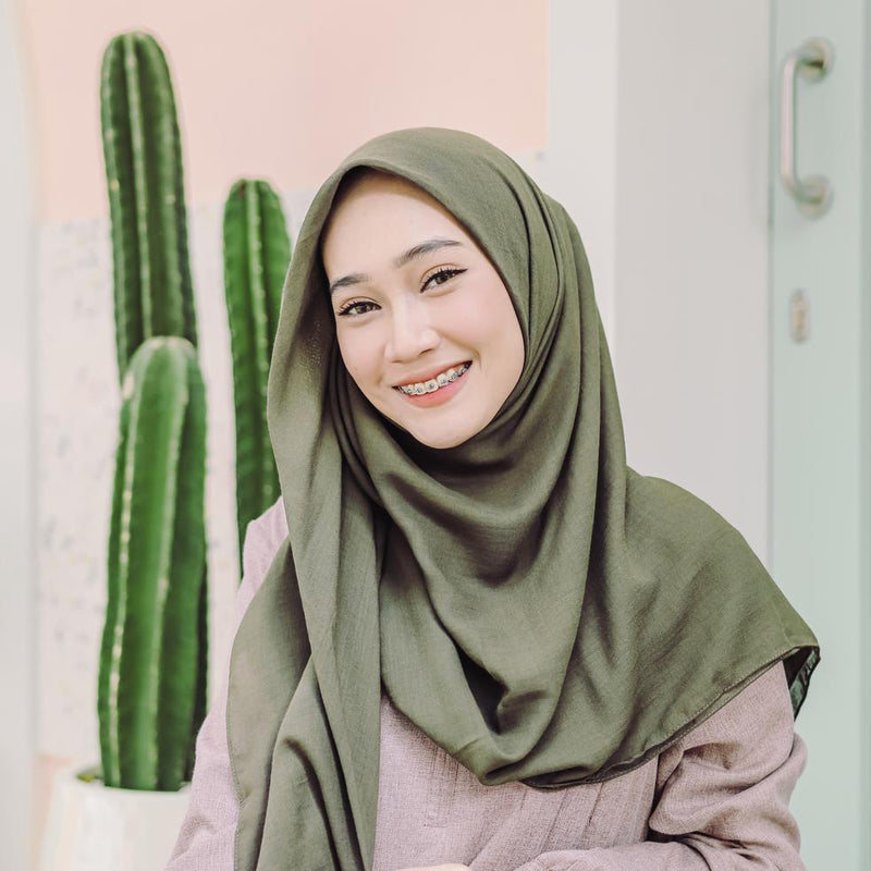 Mima Square (Hijab Segiempat Segi empat Bahan Katun)