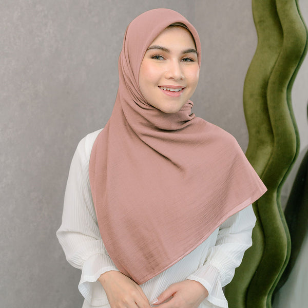Mima Square Syari (Hijab Segiempat Syari) Dark Dusty Pink