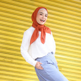 Mima Square (Hijab Segiempat Segi empat Bahan Katun)