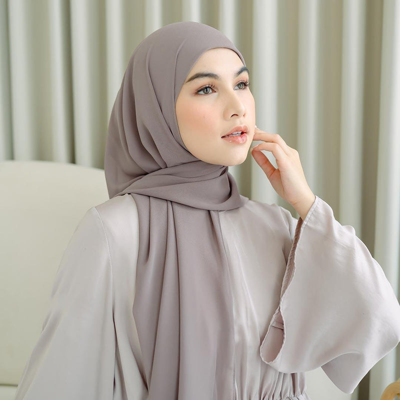 Bawal Inner Oval (Pashmina Inner Oval) Ceruty Panjang Muslim Kerudung