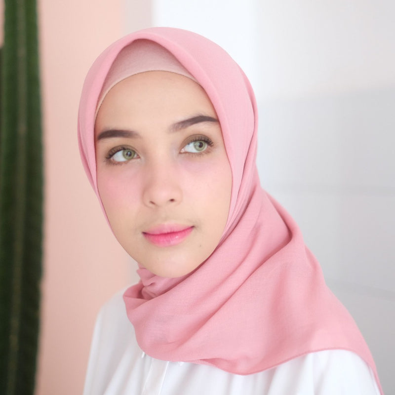 Mima Square (Hijab Segiempat Segi empat Bahan Katun)
