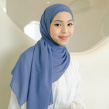 Daira Classic Shawl (Pashmina Emboridery Bordir Lubang) Kerudung Pashmina Muslim  Wanita