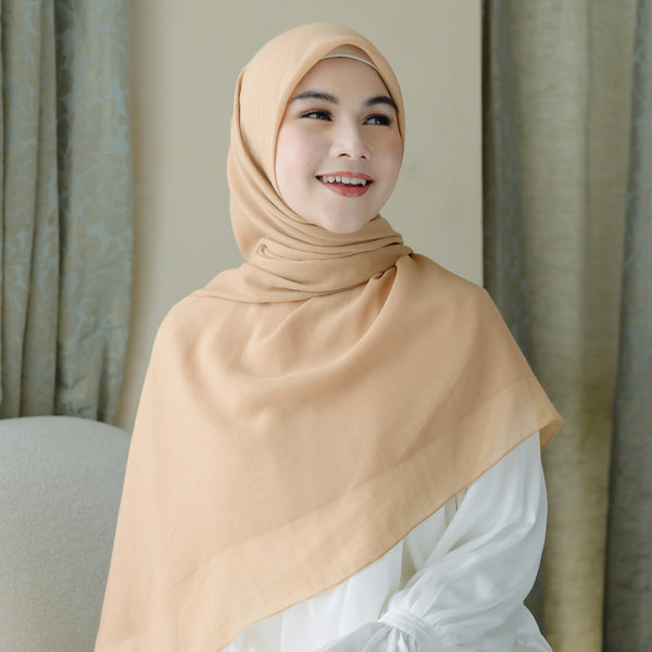 Mima Square Syari (Hijab Segiempat Syari) Peanut