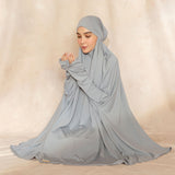 Pre Order Shameera Prayer Set Series 2 in Light Grey (Lozy x Hamidah)