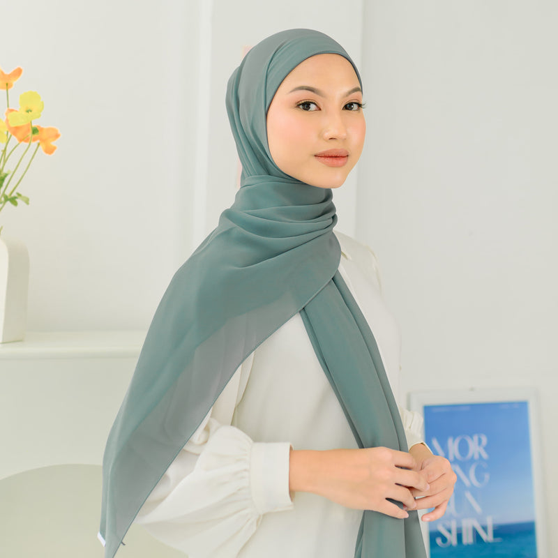 Araa Shawl Smoke Green