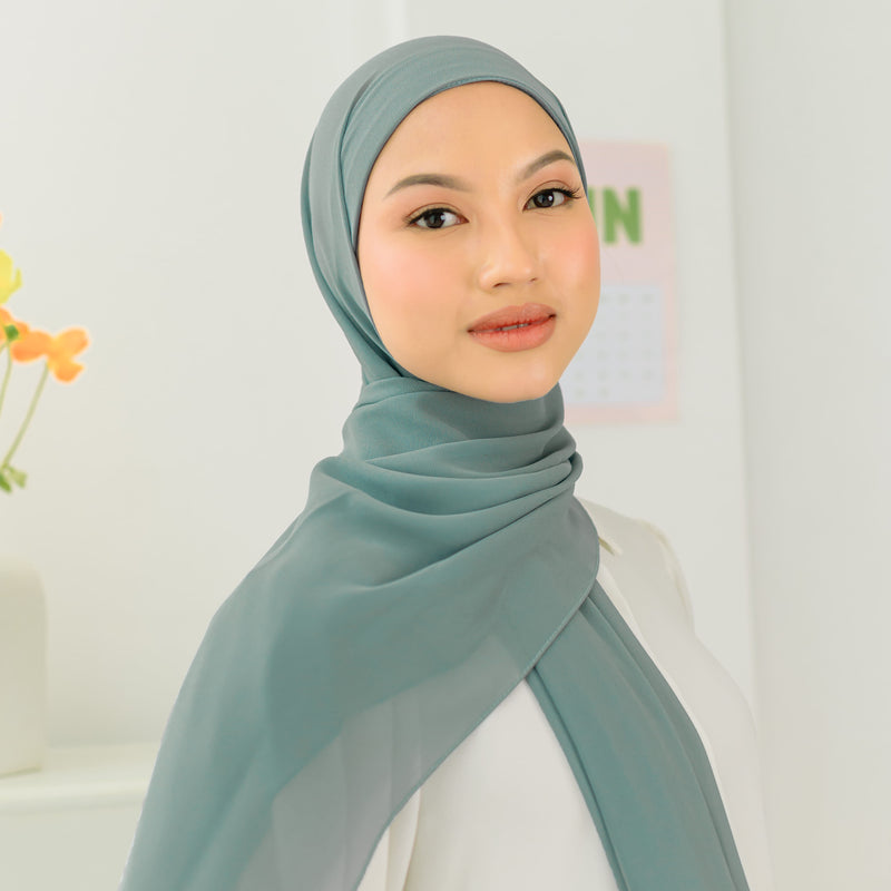 Araa Shawl Smoke Green