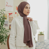 Bawal Signature Shawl Brownie (Free Inner Ciput Tali Rayon)