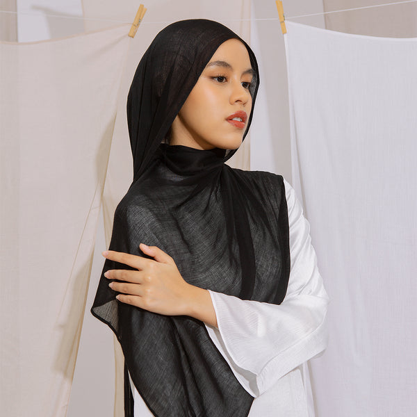 Pre Order Pashmina Viscose Nour Shawl Lozy x Lesti Black