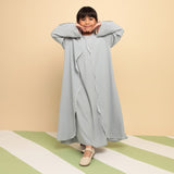 Pre Order Aisha Abaya Dress Kids Baby Blue 5-6Th