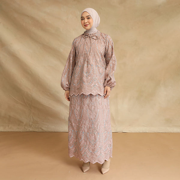 Floure Embroidery Set Old Rose L-XL Series 7