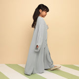 Pre Order Aisha Abaya Dress Kids Baby Blue 5-6Th