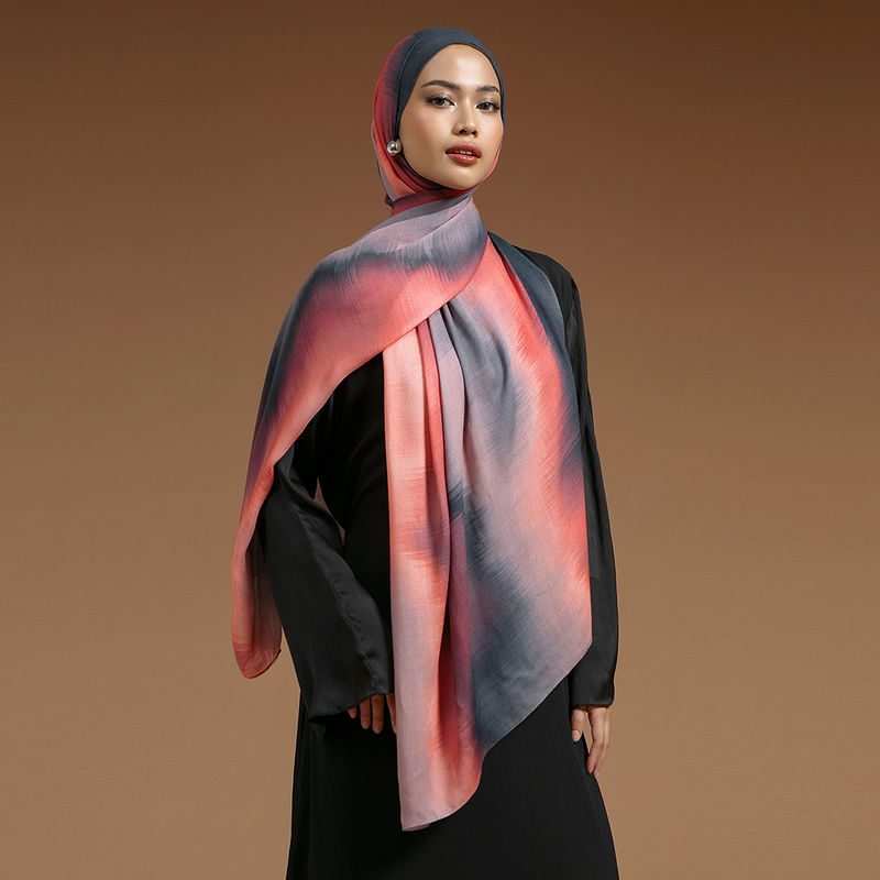 Viscose Printed Modal Sunflare Ombre