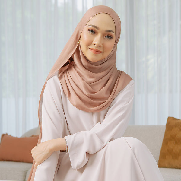 Pre Order Pashmina Viscose Nour Shawl Lozy x Lesti Brown Sugar