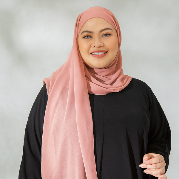 Bawal Shawl (Pashmina Ceruti Babydoll) Misty Rose