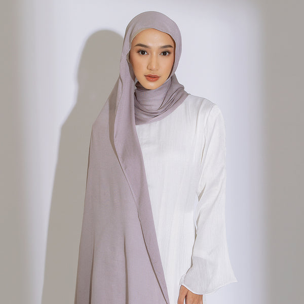 Pre Order Pashmina Viscose Nour Shawl Lozy x Lesti Grey Cream