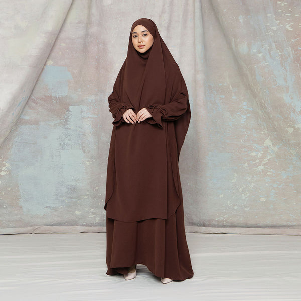 Alina Abaya Lozy x Cut Syifa Mahogany XL
