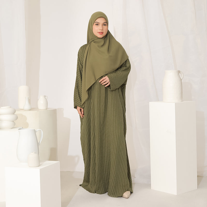 Halifa Abaya Dress Matcha