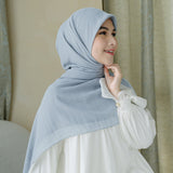 Mima Square Syari (Hijab Segiempat Syari) Soft Blue Grey