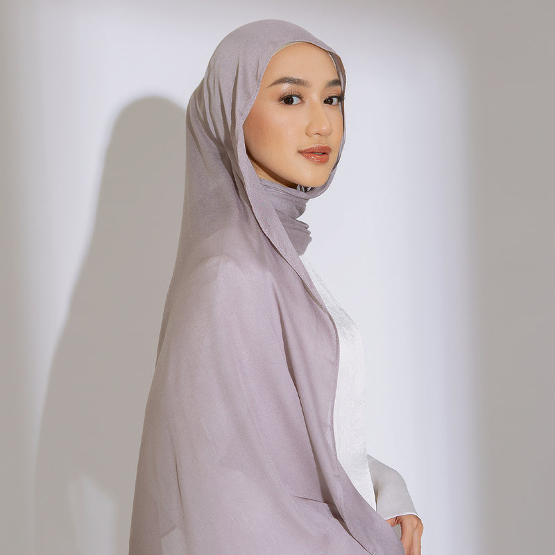 Nour Shawl Grey Cream