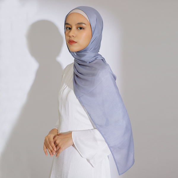 Pre Order Pashmina Viscose Nour Shawl Lozy x Lesti Soft Blue