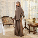 Balqis Abaya Lozy X Cut Syifa Brown Muffin XL