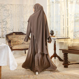 Balqis Abaya Lozy X Cut Syifa Brown Muffin XL