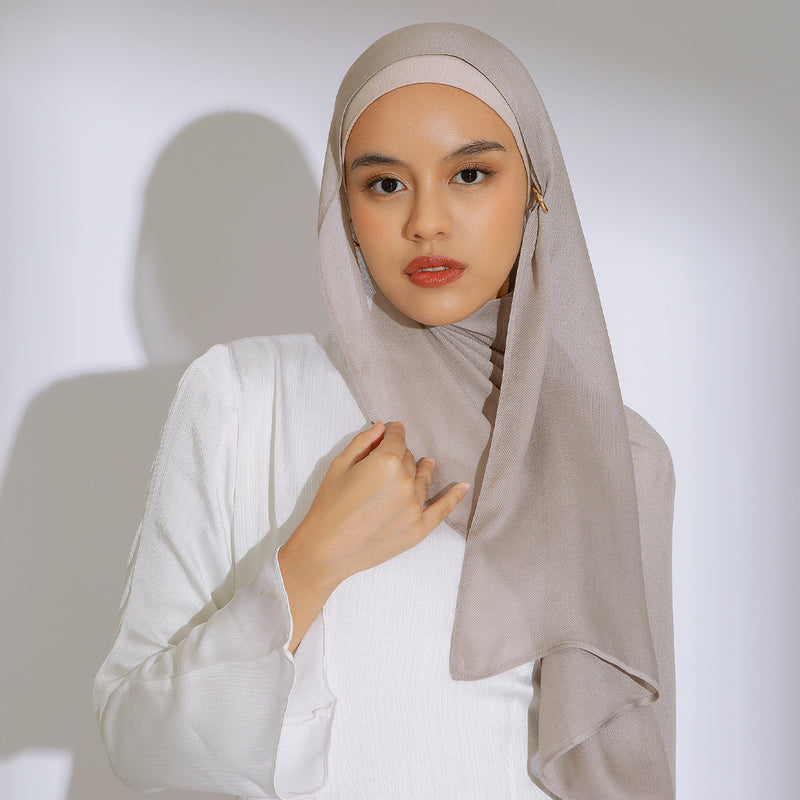 Nour Shawl Grey Griss