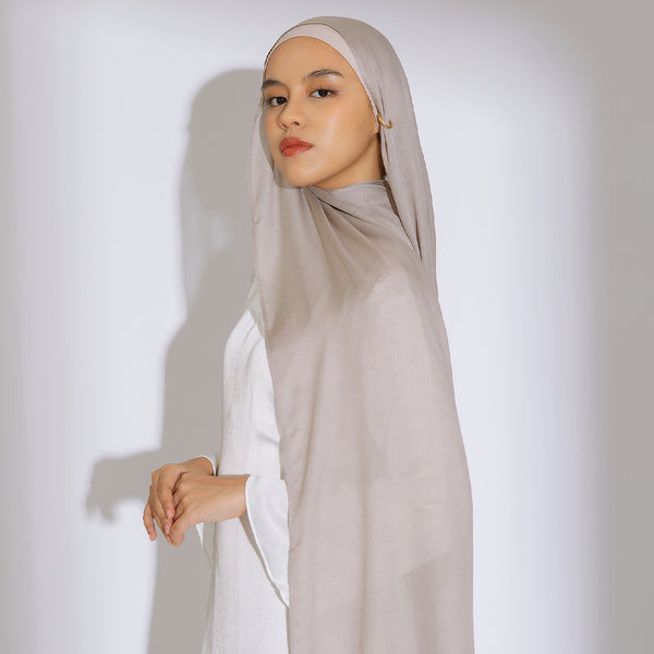 Pre Order Pashmina Viscose Nour Shawl Lozy x Lesti Grey Griss