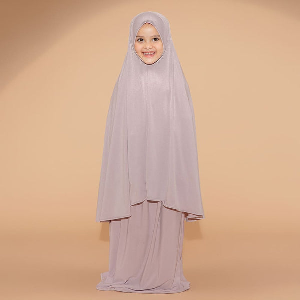 Shameera Prayer Set Kids Series 2 in Lilac 3-4 Tahun (Lozy x Hamidah)