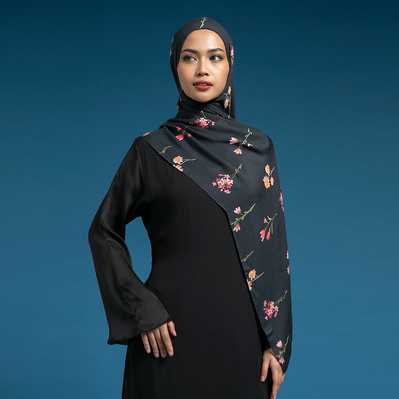 Viscose Printed Modal Midnight Floral
