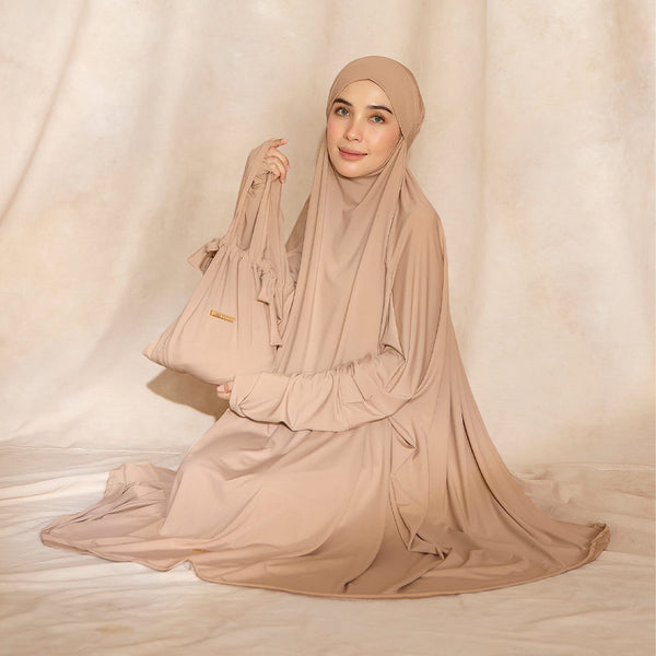 Shameera Prayer Set Series 2 in Hazelnut (Lozy x Hamidah)