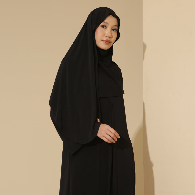 Sadiqa Abaya Set Black