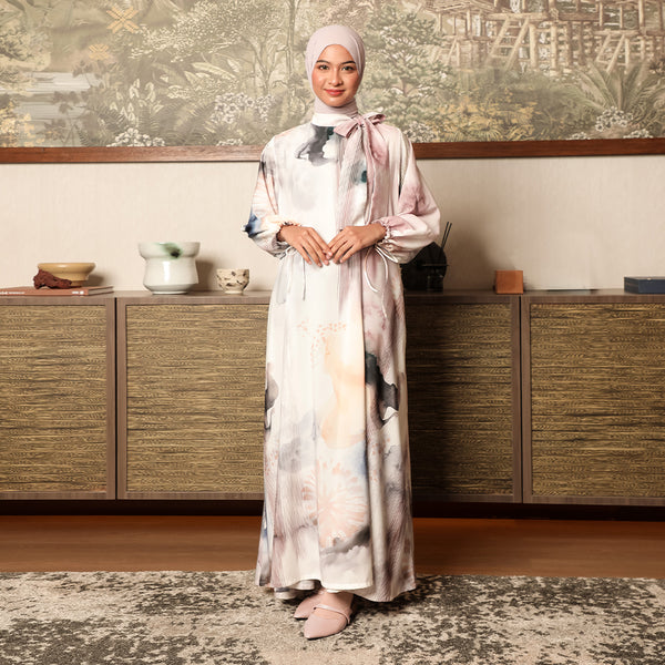 Sefira Sarimbit Series Dress Dewasa Peachy Blush S-M