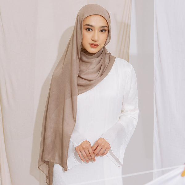 Pre Order Pashmina Viscose Nour Shawl Lozy x Lesti Taupe